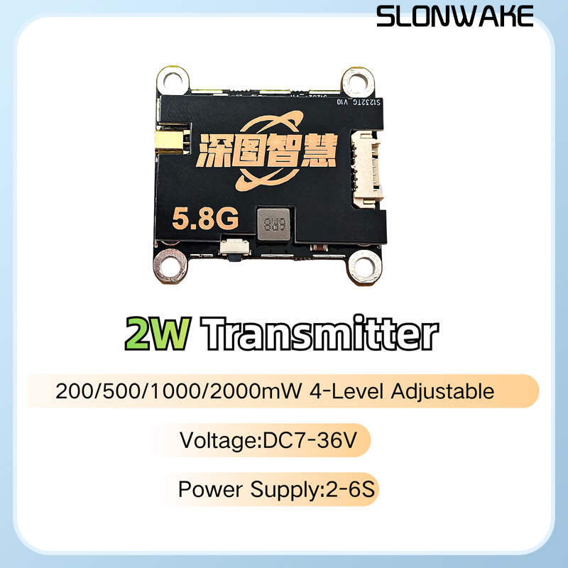 SLONWAKE 5.8G 56CH 2W transmit - Fpv Drone Vtx recension och pris