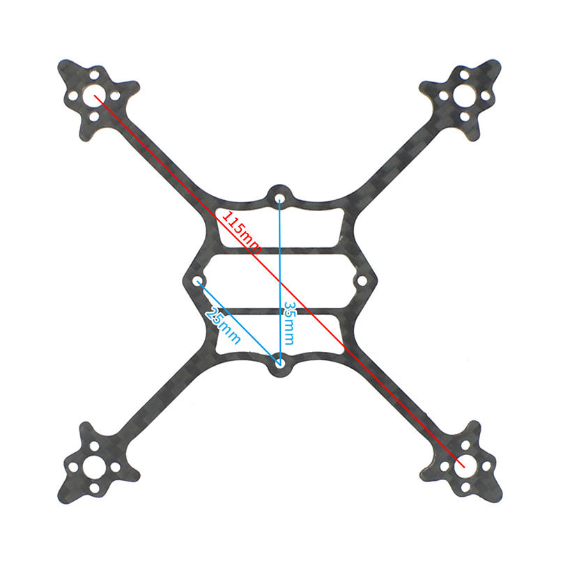 115mm Wheelbase Bottom Plate 3 - Fpv Drone Tool Kit recension och pris